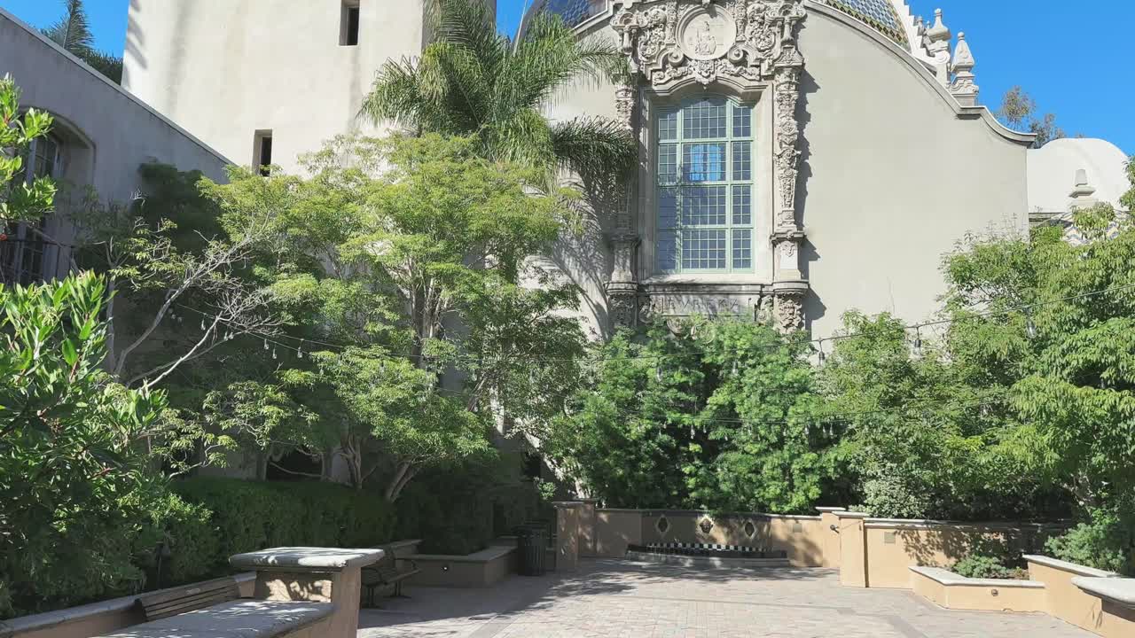 Old Globe Theatre in San Diegos's Balboa park called Craig Noel garden