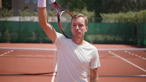tennis player on the court