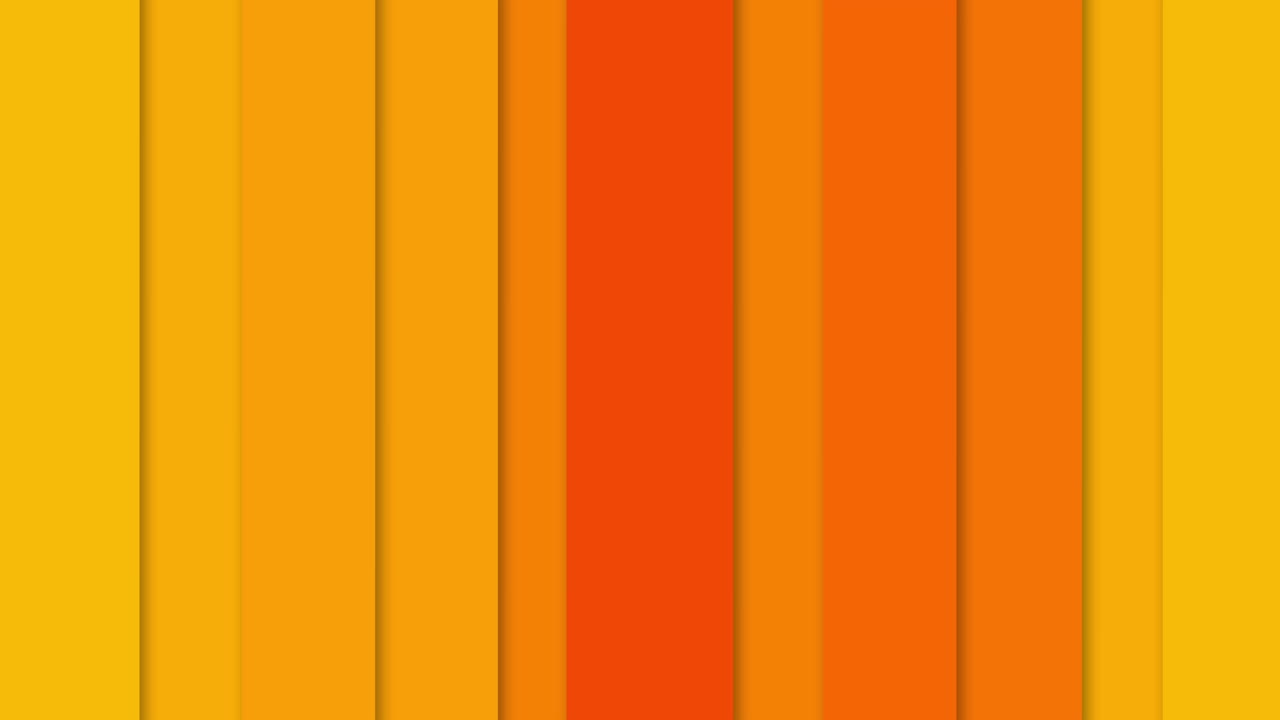 formas naranjas modernas transición en dirección vertical en revelar pantalla verde croma clave de fondo