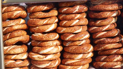 delicious turkish simit bread