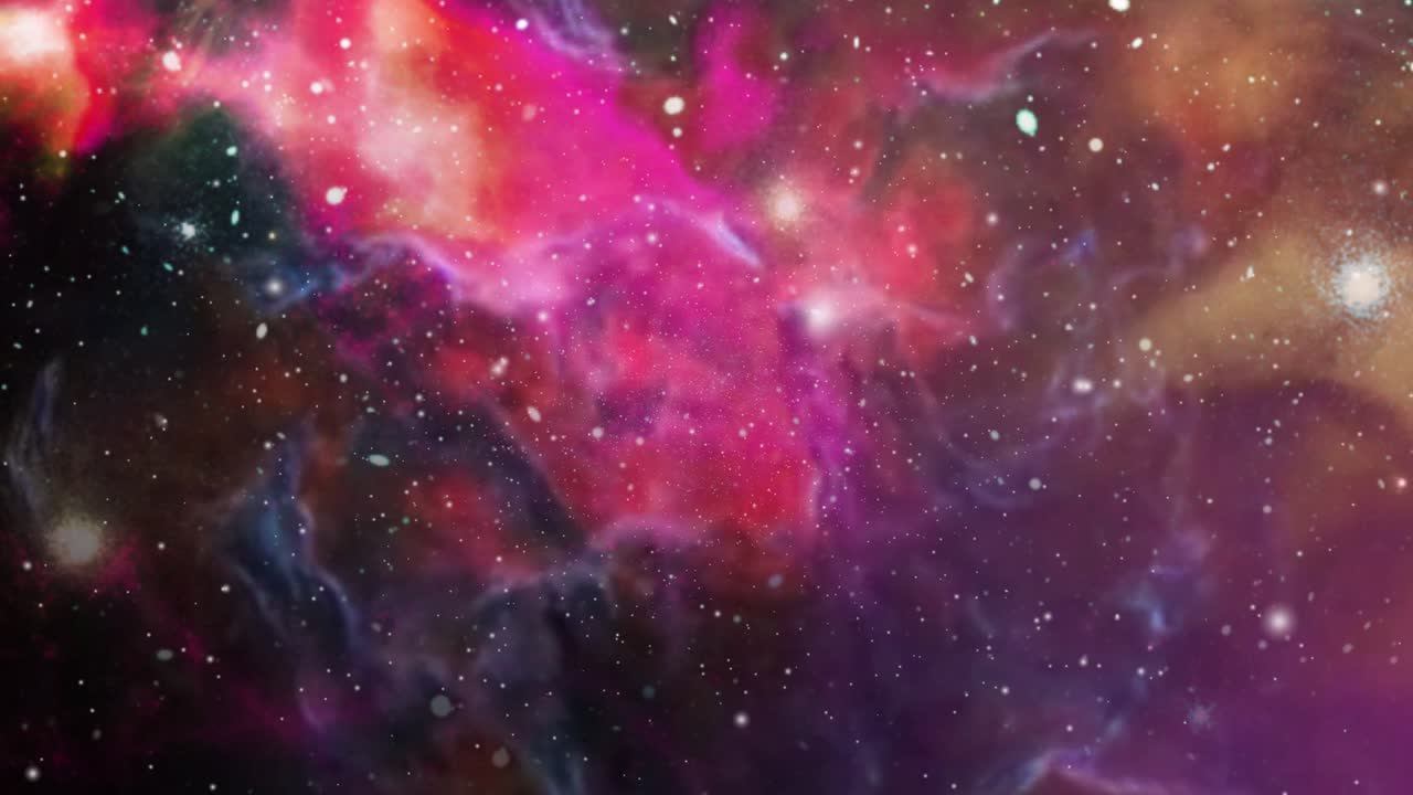 nebulose colorate si formano con altre nebulose nell'universo
