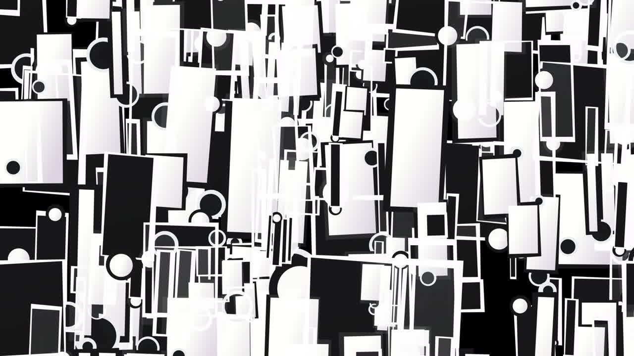 cuadrados y círculos blancos y negros[bucle]