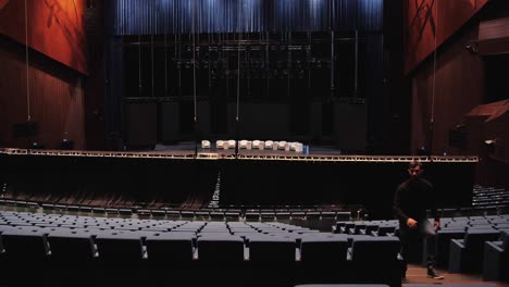 empty auditorium during event setup