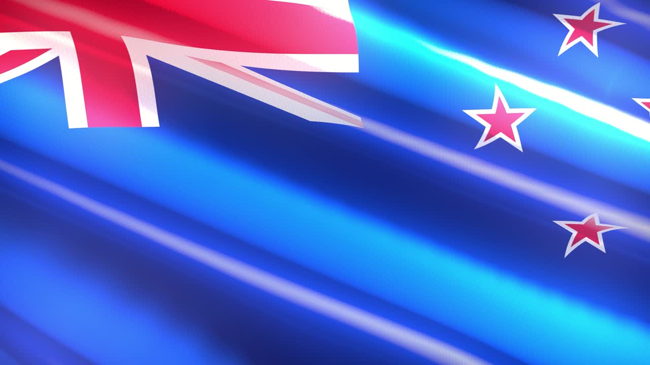 60fps 반이는 휴일 뉴질랜드 발 흔들기 3d 4k uhd 원활한 루프 애니메이션