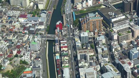 aerial view of tokyo from skytree tower