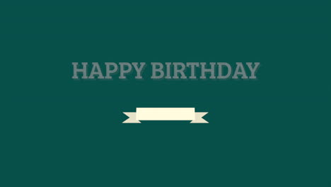 Happy-Birthday-with-ribbon-on-green-fashion-gradient