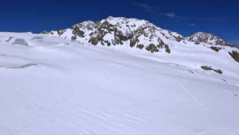 flying around the top of the tasman glacier, new zealand