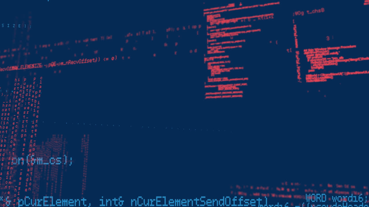 animación del procesamiento de datos en el fondo de la marina