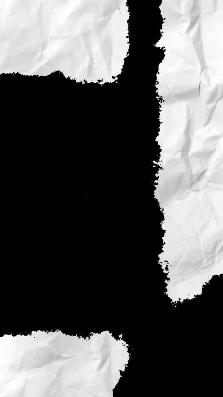 Crumpled White Paper Transition with Alpha Channel