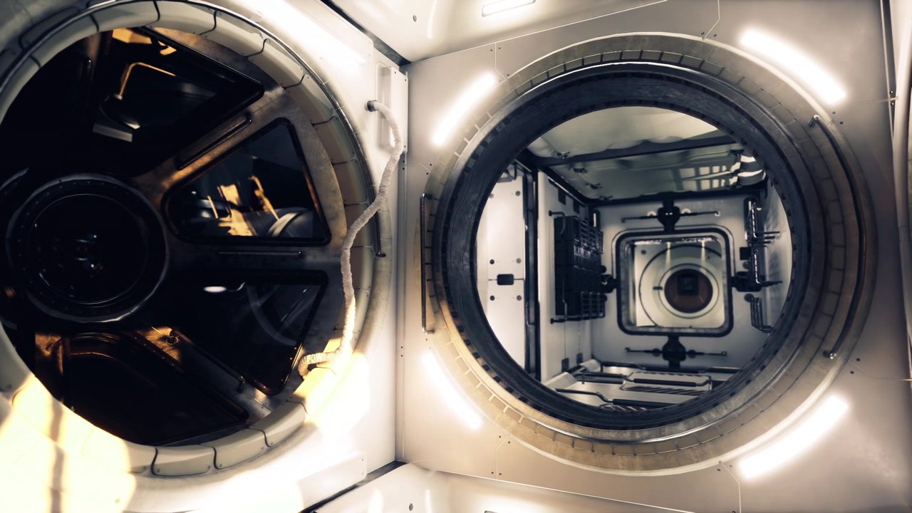 Hub facilitating connections among various space station sections