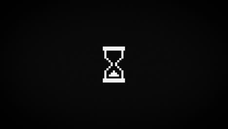 old busy cursor on computer screen
