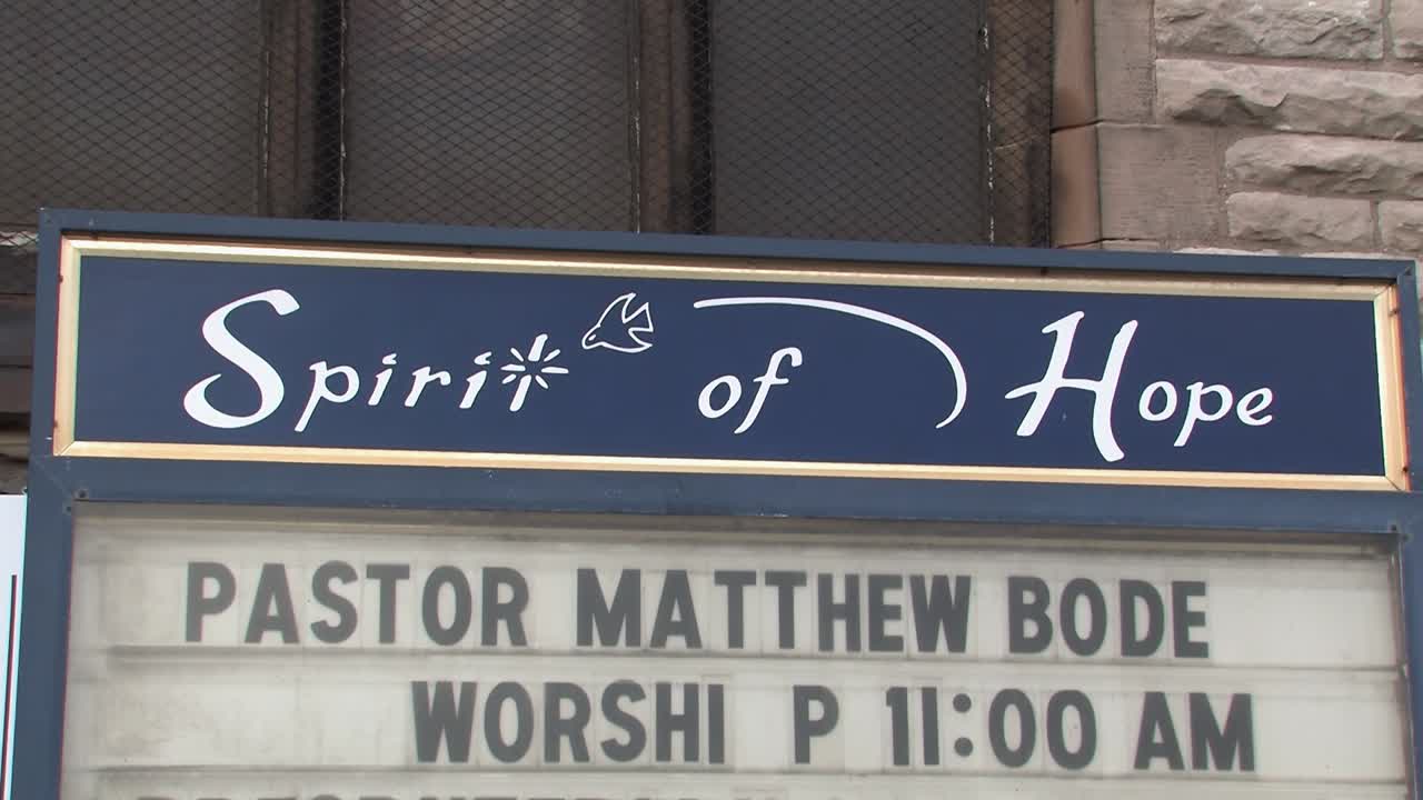 썩은 trumbull 애비뉴 연합 장로 교회, 디트로이트, 미시간, 미국 -1의 닫습니다