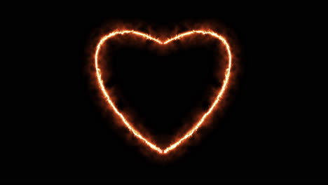 Burning-heart-and-heart-in-neon-light