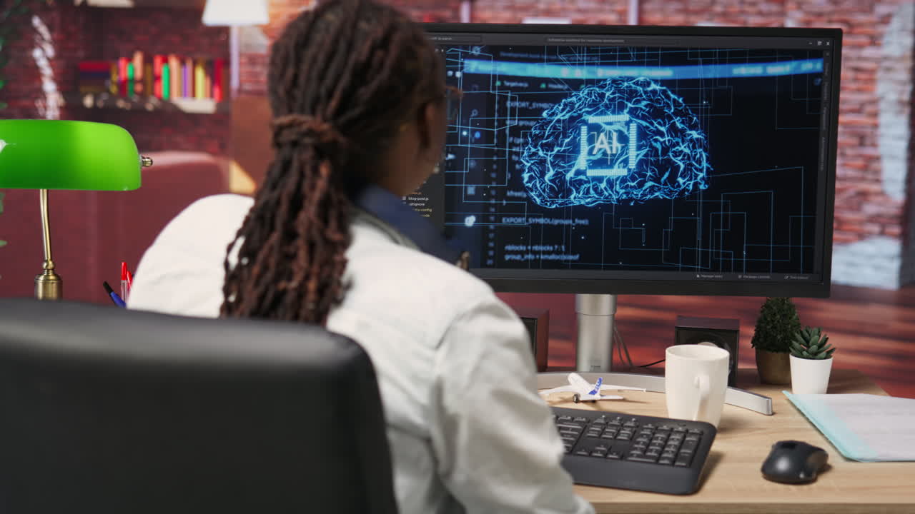 Happy programmer celebrating after successfully implementing AI code