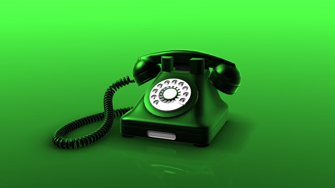 녹색 전화번호 - 회전