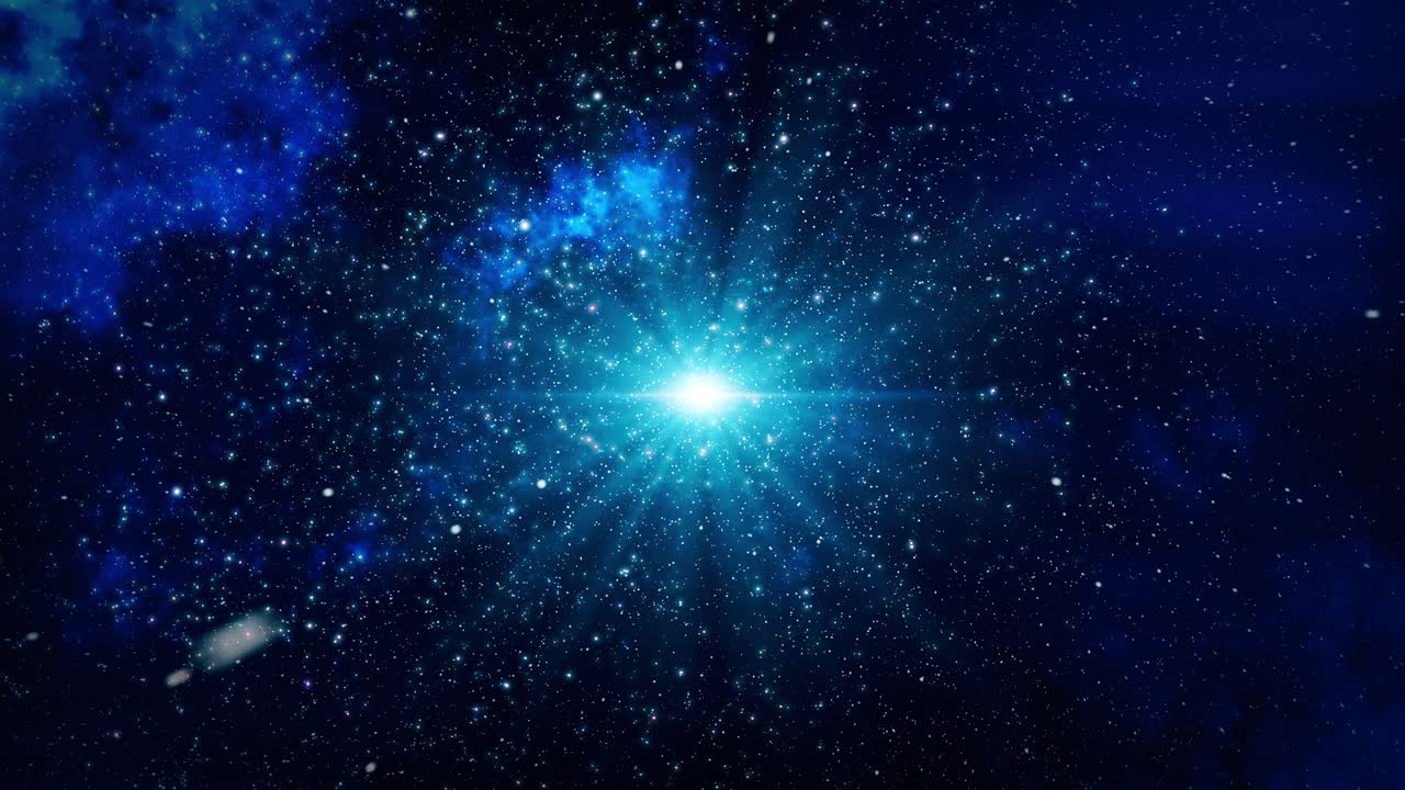 깊은 우주에서의 우주 폭발