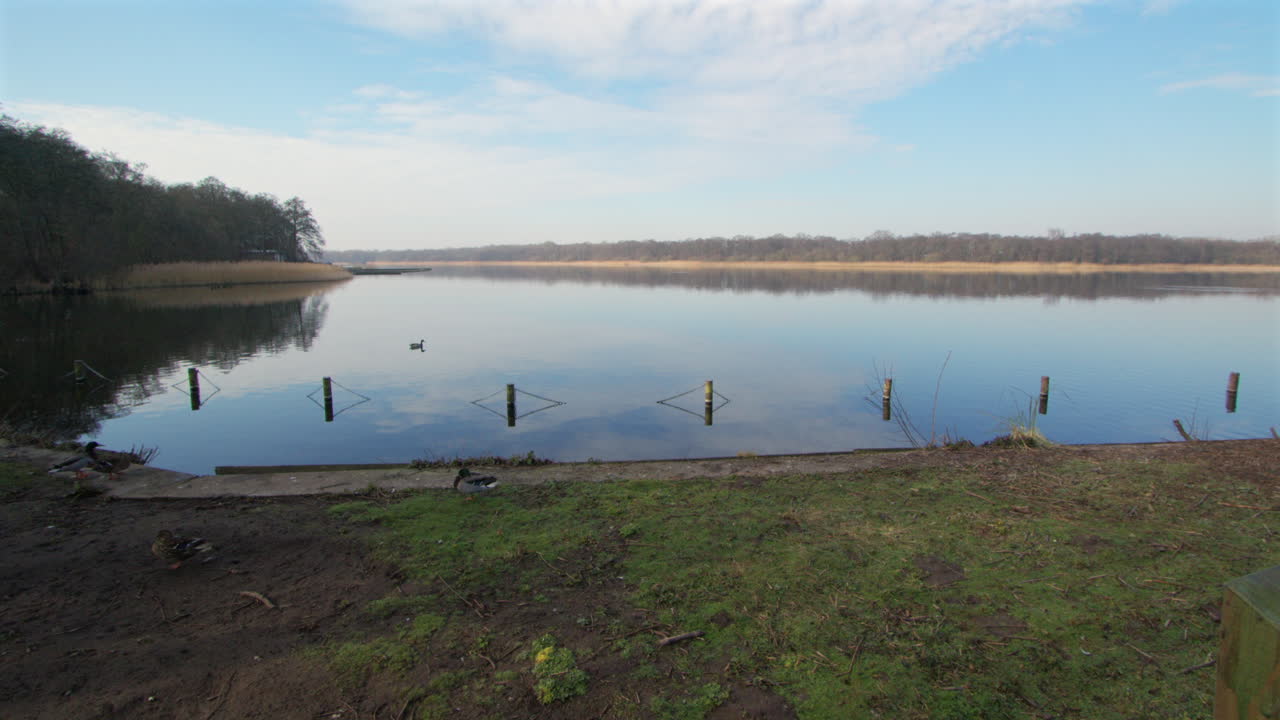 extra Wide shot of Rollesby Broad taken from the A149 at Ormesby St Margaret