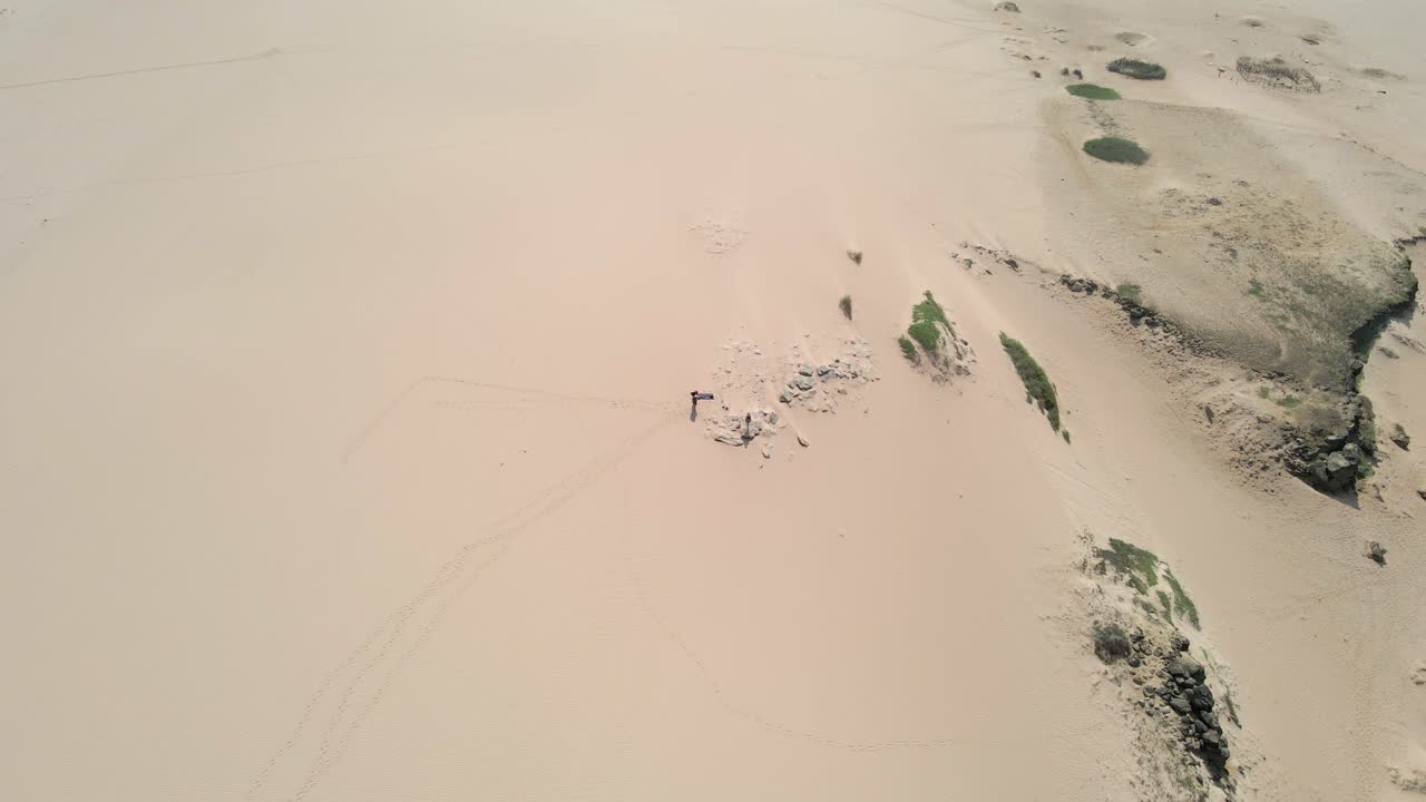 Colombia arid land desert desert landscape La Guajira peninsula land, aerial