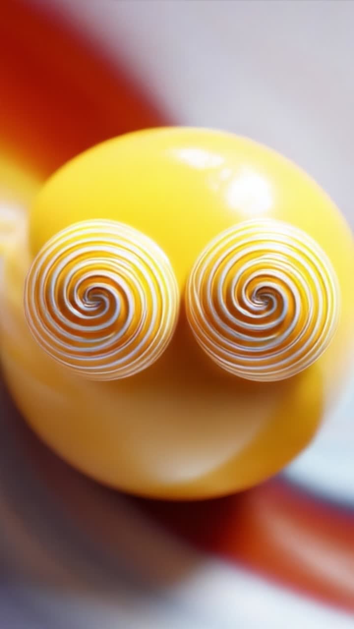 Vibrant Abstract Design Featuring Swirling Patterns on a Yellow Surface, Capturing an Eye-Catching Visual with Unique Textures and Eye Appeal