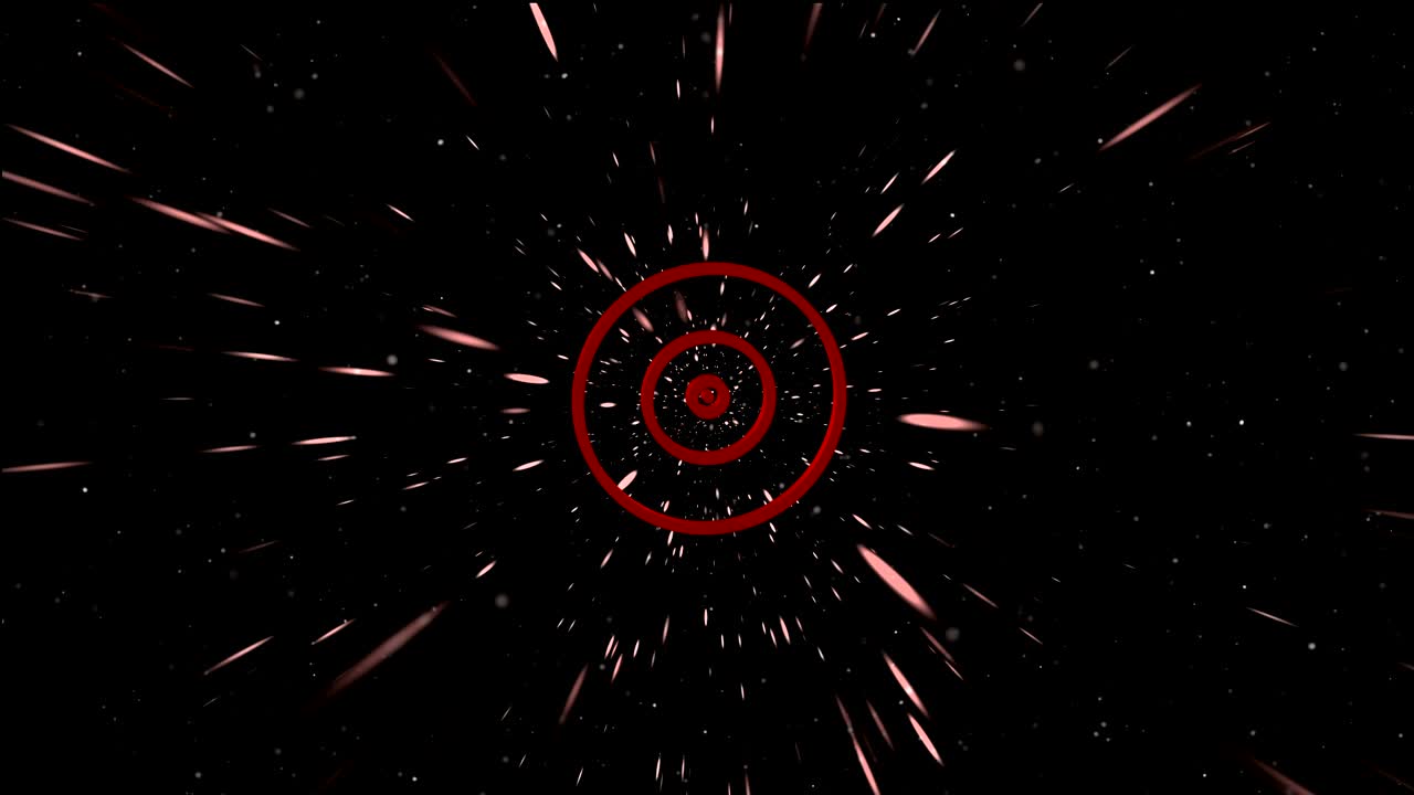 Abstrakt kosmisk animeret illustration