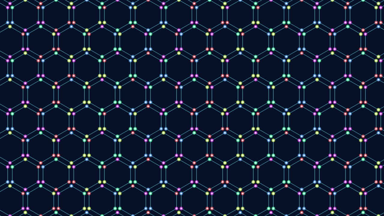 Colorful geometric pattern created by a repetition of colored lines in a symmetrical layout, ideal for backgrounds and design elements in various creative projects