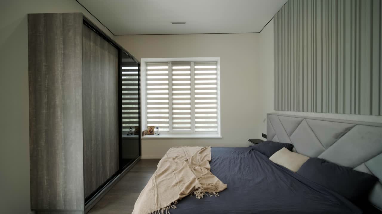 interno della camera da letto moderna