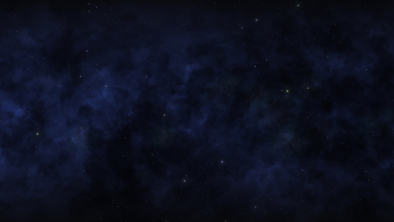 partículas de movimiento y estrellas en la galaxia 9