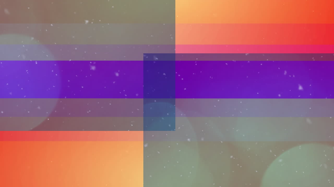 Animation of moving pink wave on blue and orange background