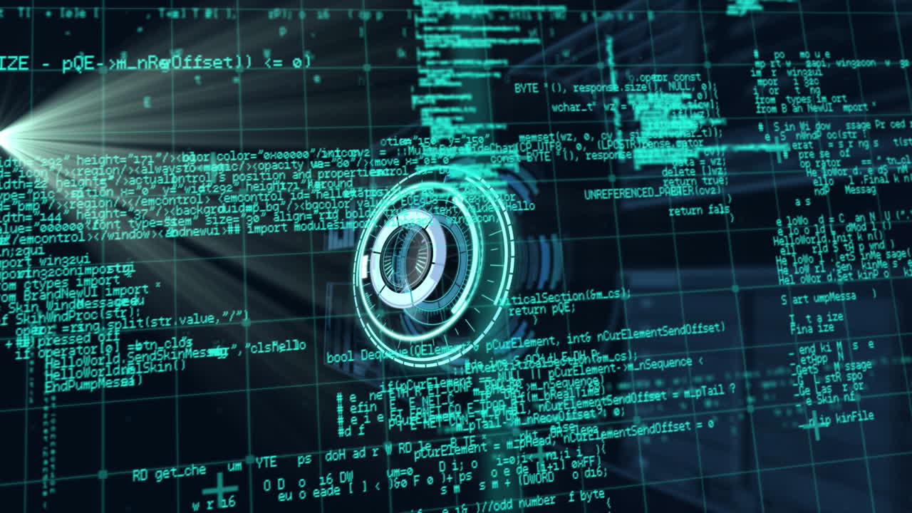 Animation of scope scanning and data processing