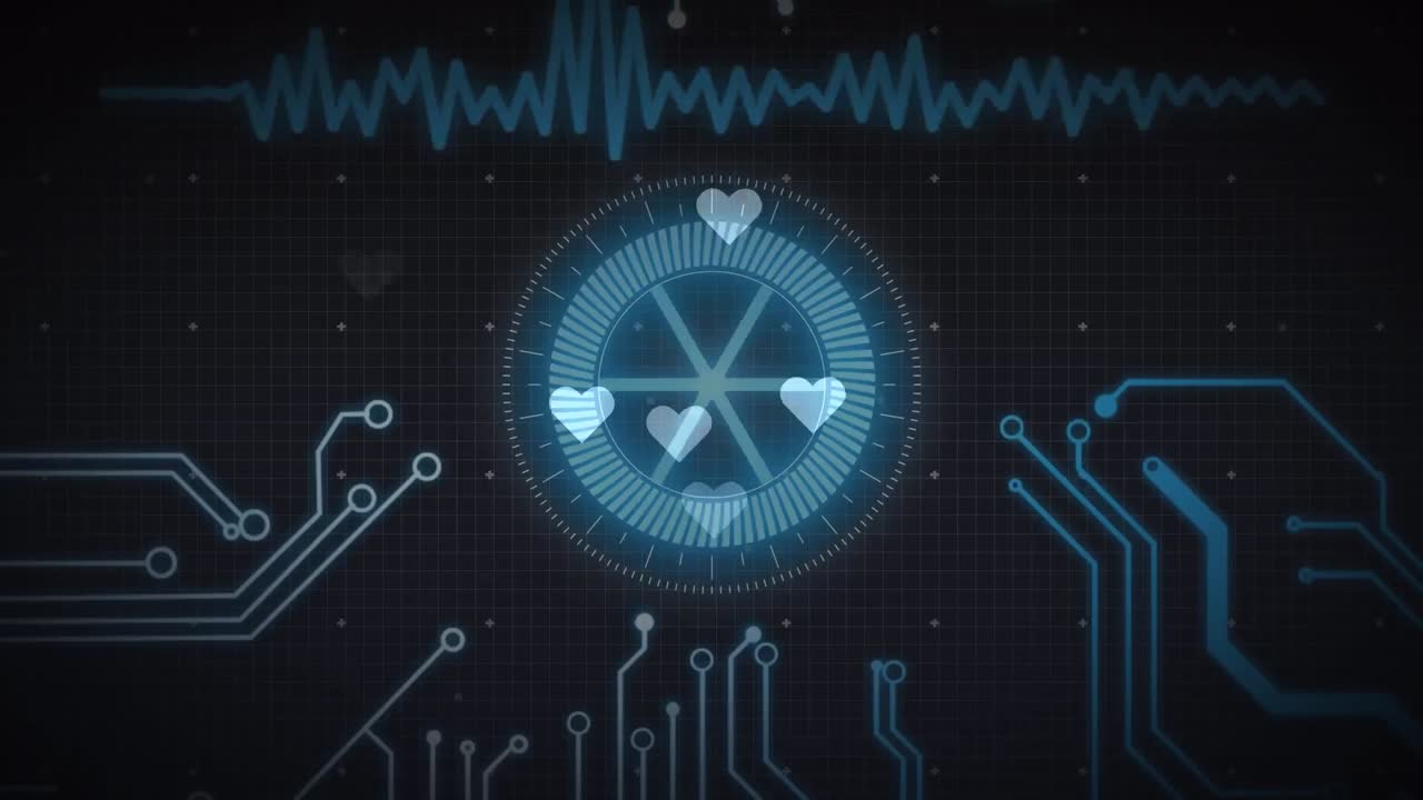 animación de corazones a través del escaneo de alcance y procesamiento de datos