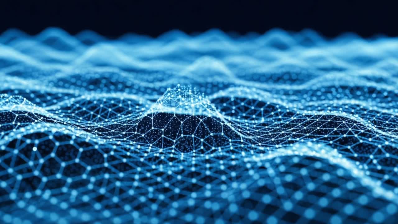 Dynamic 3D Visualization of Wavy Patterns with Hexagonal Grids: An Inspiring Digital Representation of Waves and Depth Using Advanced Graphics Techniques