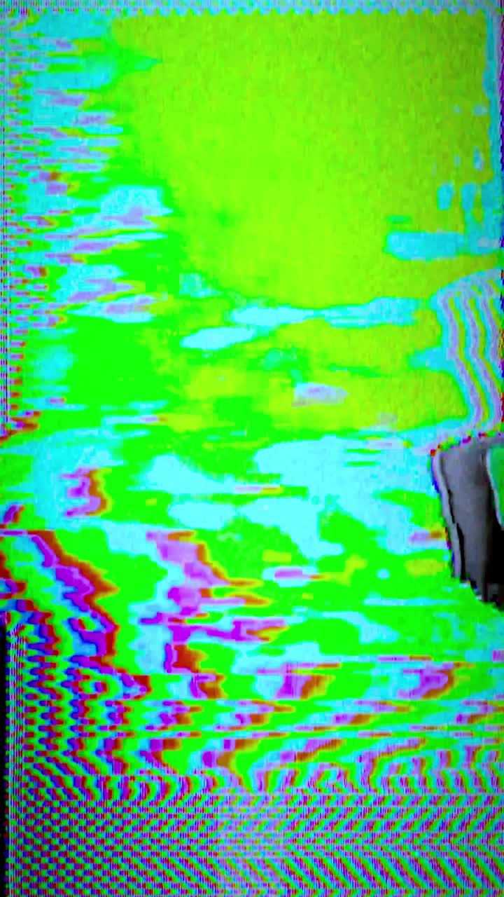 Vibrant Abstract Digital Glitch and Static Noise