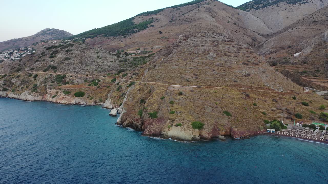 Vlihos Beach is situated in the little resort of the same name