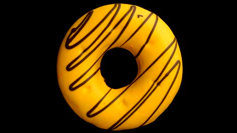 doughnut glazed close-up.