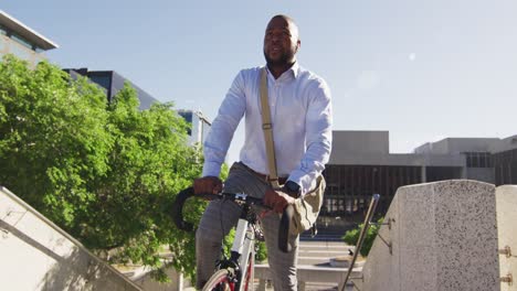 African-american-man-on-bike-in-the-city