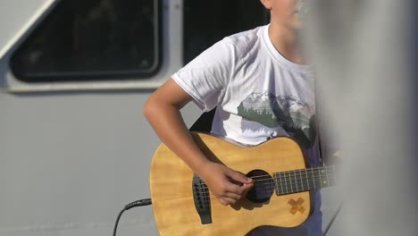 young male street performer