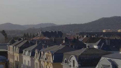 Stable-shot-of-beautiful-grand-majestic-houses-in-Thionville-France