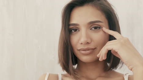 retrato de una mujer hermosa