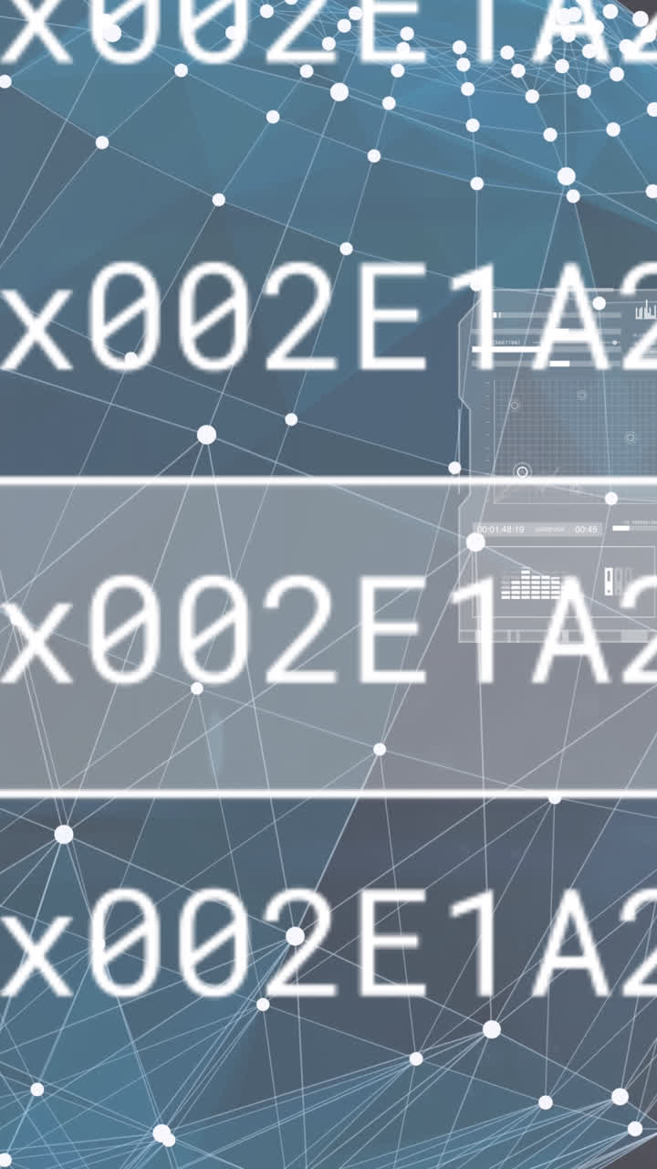 animación del procesamiento de datos en todo el mundo