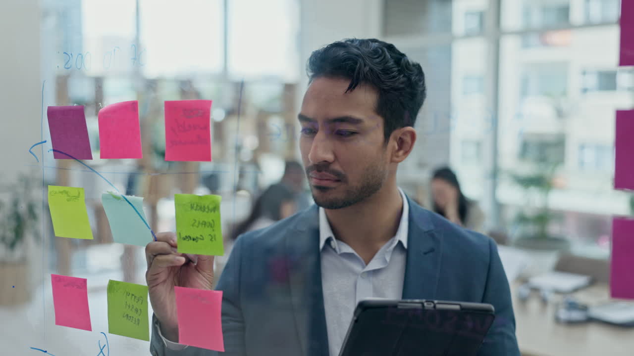 Business man, brainstorming