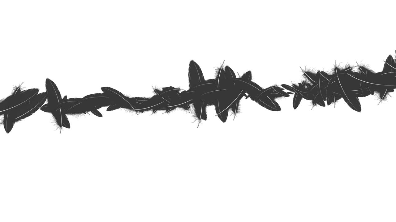 검은 털 날아다니는 입자 모션 그래픽