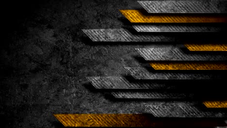 black orange abstract tech geometric motion background