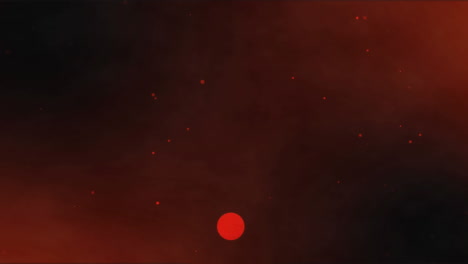animación de movimiento de bokeh rojo y blanco de confeti de colores rojos cayendo sobre fondo negro