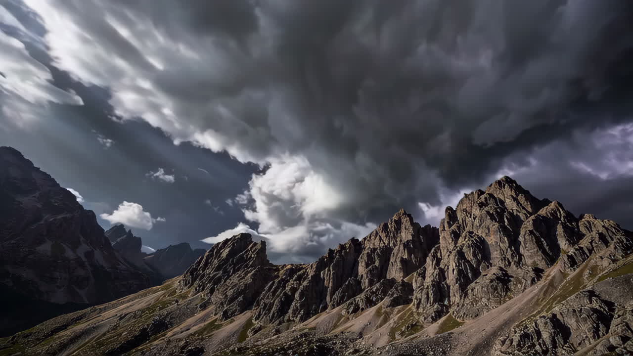 Stormy Mountain Peaks