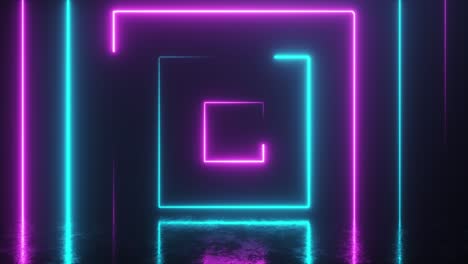 neon-geometrischer abstrakter hintergrund