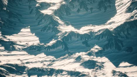 Aerial-view-of-the-Alps-mountains-in-snow