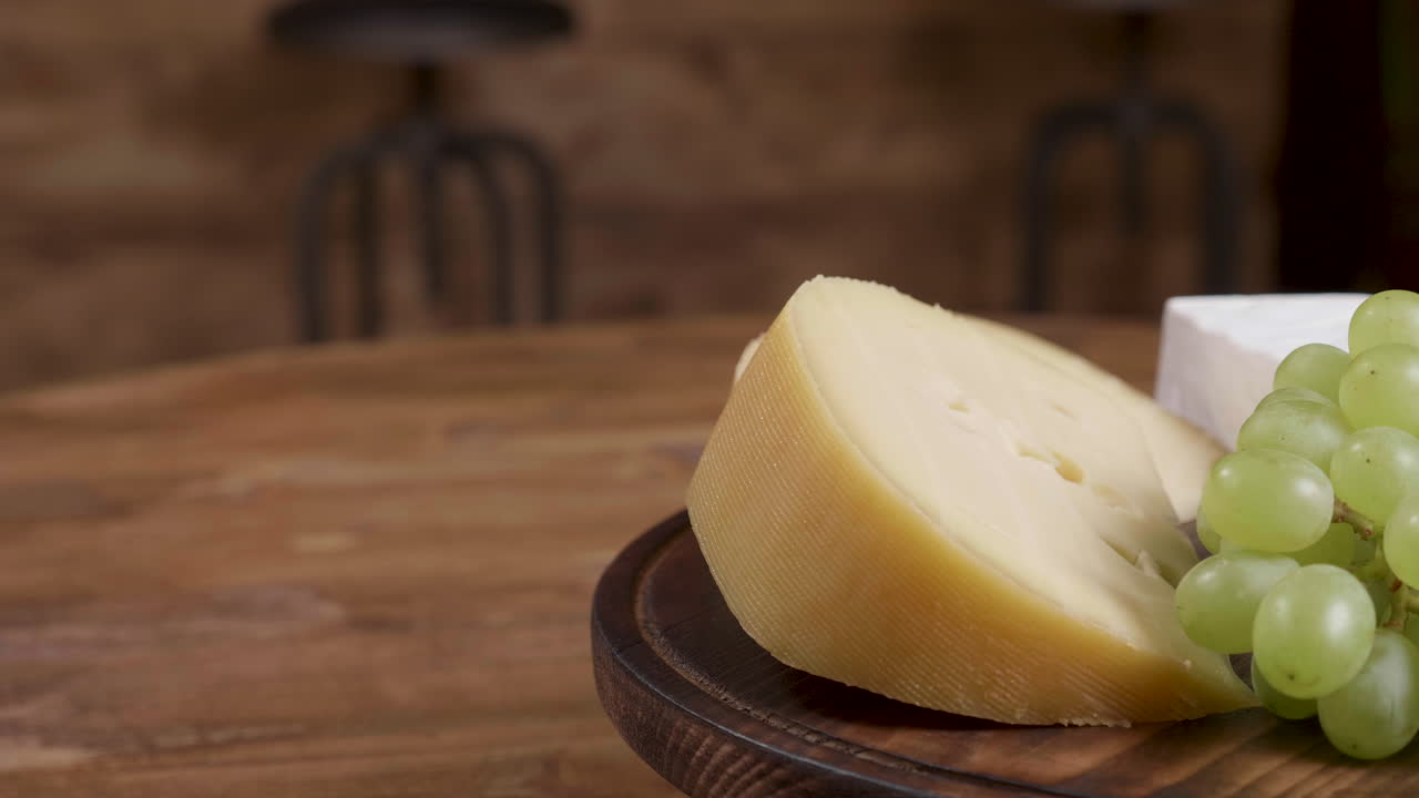 Cheese and Grapes Still Life