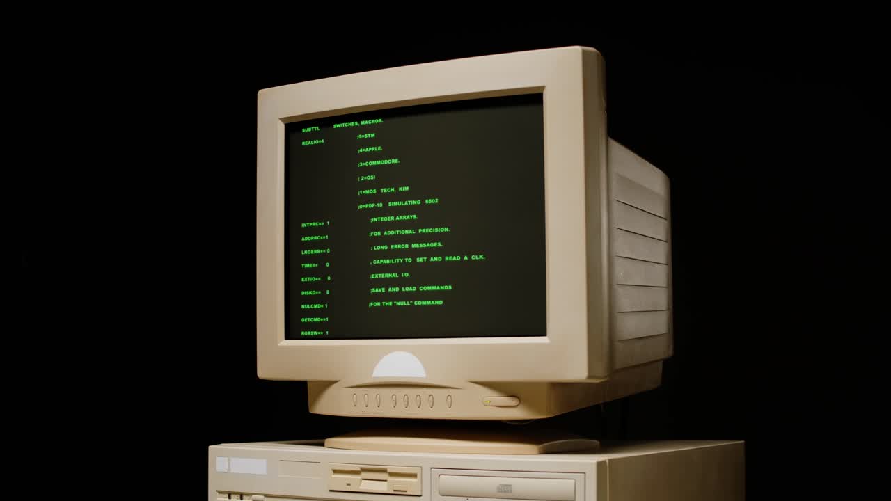 Vintage Computer Screen