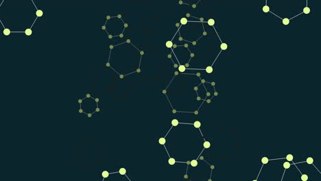 Stunning-network-of-connected-green-dots-on-dark-background