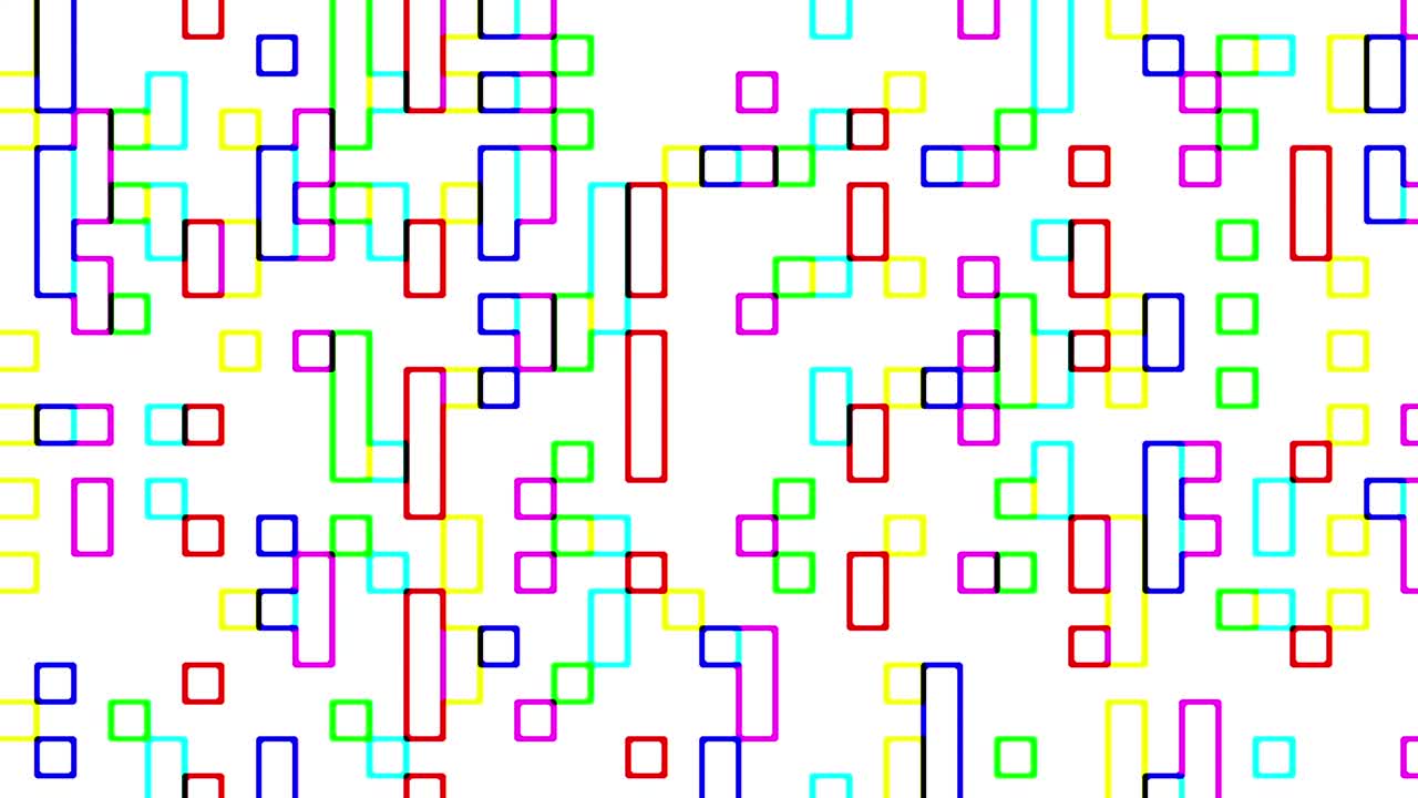 señal de cuadrados digitales multicolores